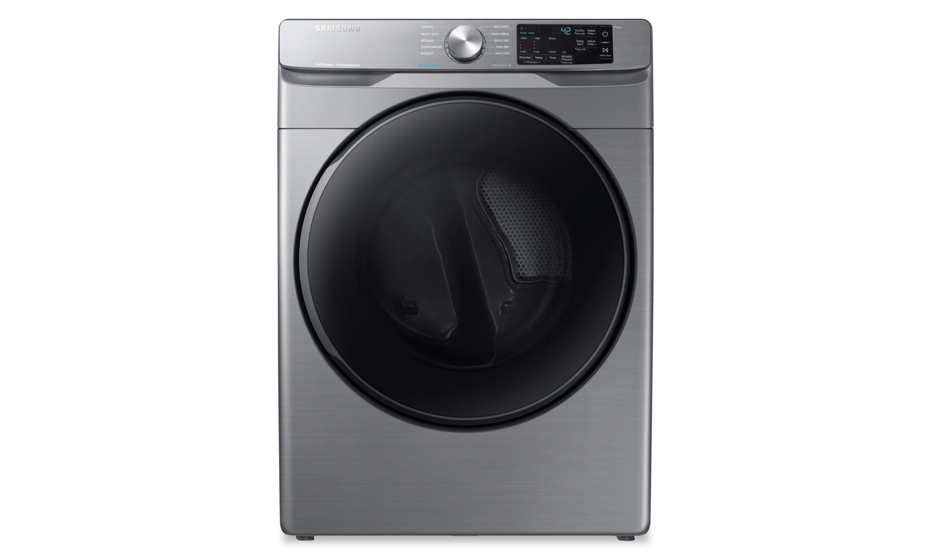 Samsung 7.5 Cu. Ft. Electric Steam Dryer (DVE45T6100P/AC) - Platinum