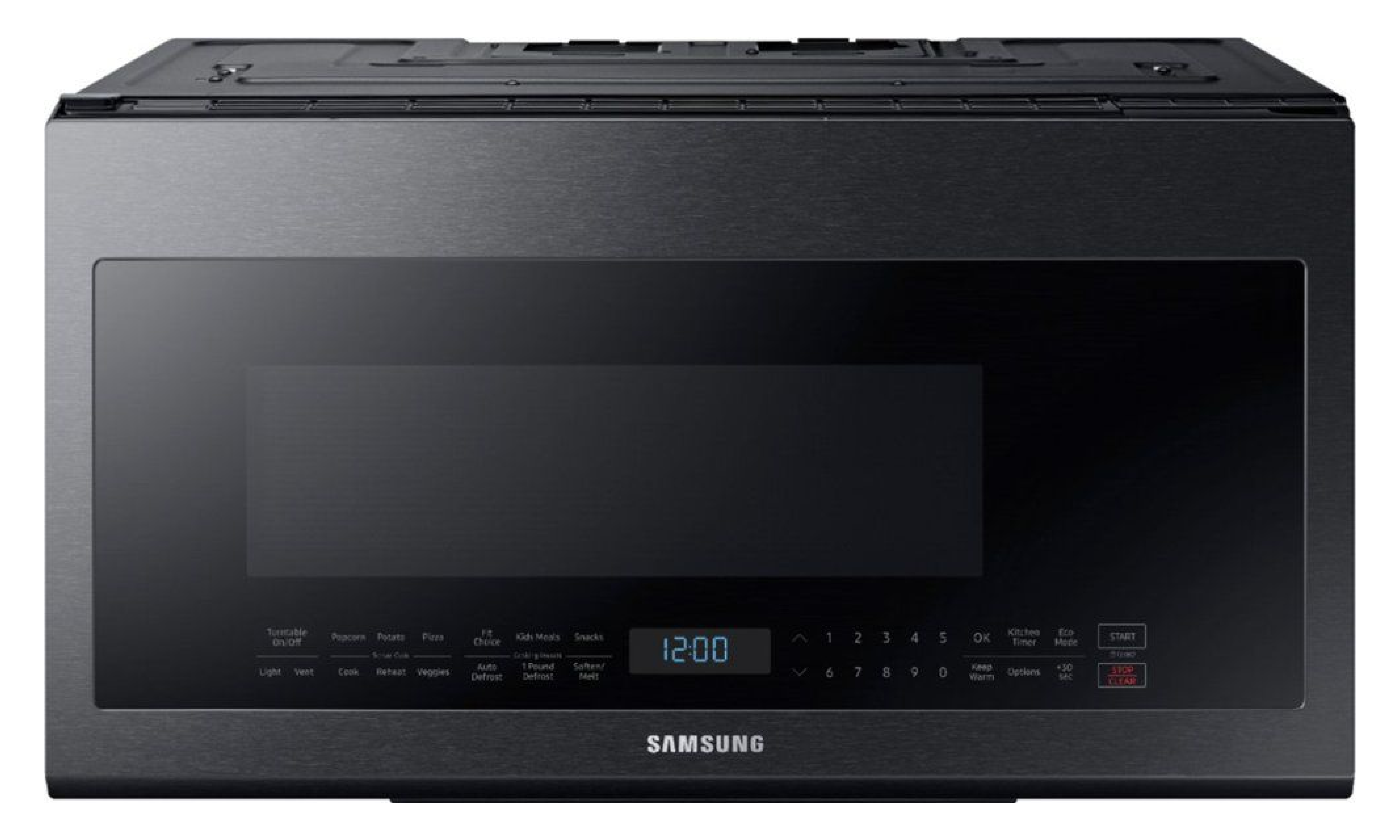 Samsung 2.1 Cu. Ft. Over-the-Range Microwave with Sensor Cook - Black Stainless steel - ME21M706BAG