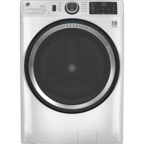 GE 5.5 Cu. Ft. High Efficiency Front Load Washer (GFW550SMNWW) - White